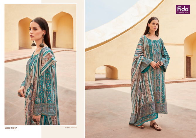 Fida Lahza Digital Pashmina Dress Materials Catalog
